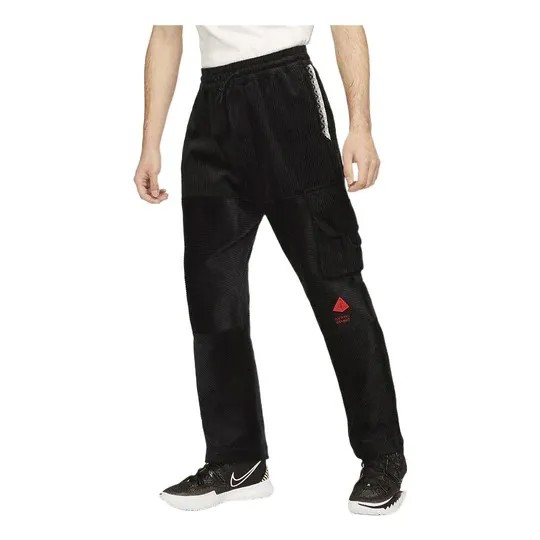 Спортивные брюки Men's Nike Corduroy Cargo Casual Straight Long, черный