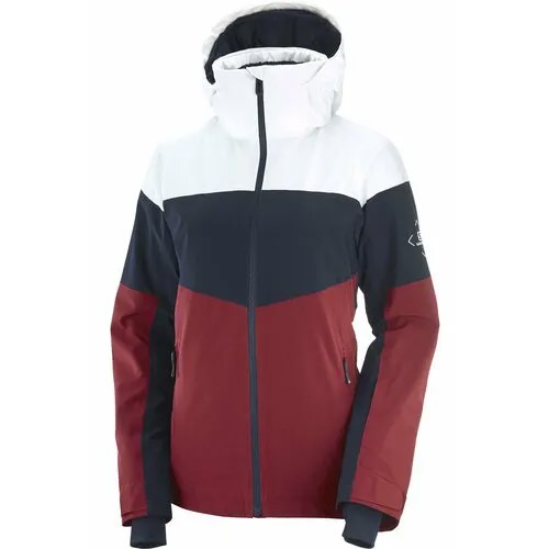 Куртка Salomon, размер XS, красный, белый