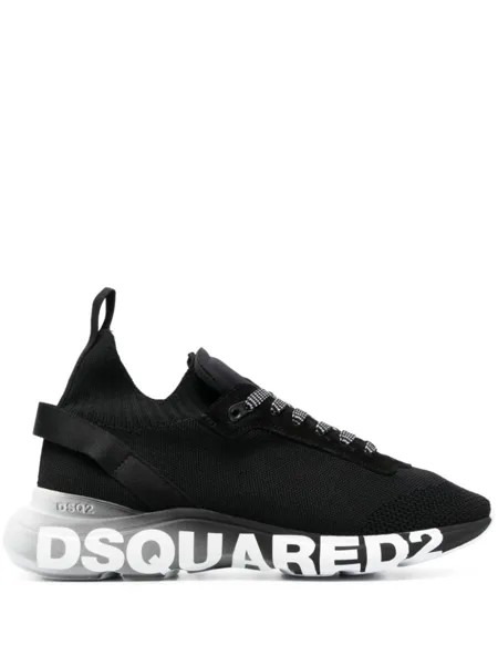 Dsquared2 кеды с логотипом, черный