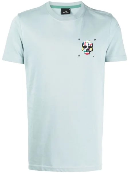 PS Paul Smith футболка с принтом Skull, синий