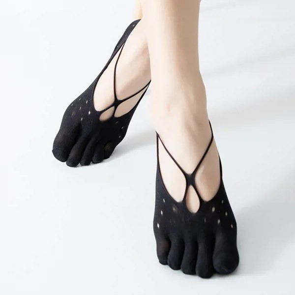 Женские бархатные летние невидимые носки 50 пар, удобные сетчатые дышащие, с открытым носком, для йоги, танцев с пятью пальцами