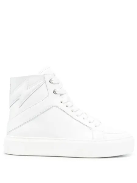 Zadig&Voltaire высокие кеды, белый
