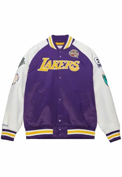 Куртка-бомбер PAU GASOL LOS ANGELES LAKERS  HOF Mitchell & Ness, фиолетовый