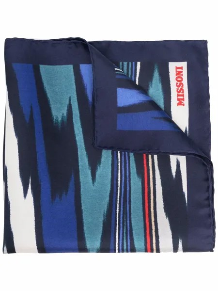 Missoni шелковый платок с абстрактным принтом