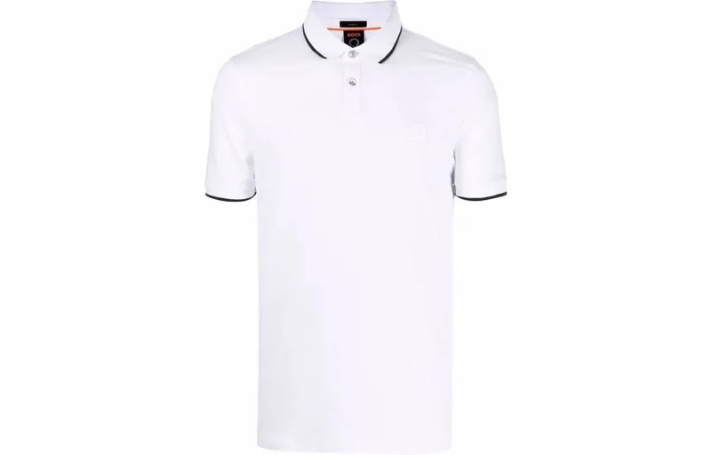 Рубашка поло мужская белая Hugo Boss, белый