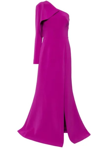 Elie Saab платье асимметричного кроя на одно плечо, фиолетовый