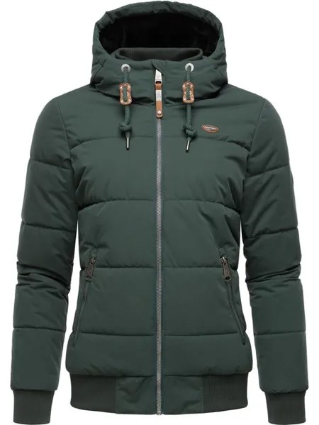 Зимняя куртка-нугги однотонная Ragwear, зеленый