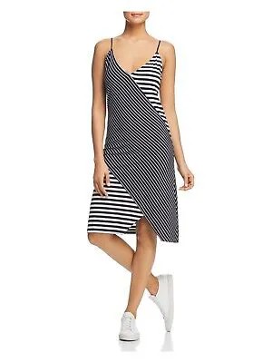 KENNETH COLE NEW YORK Женское черное регулируемое пуловерное платье с асимметричным подолом L