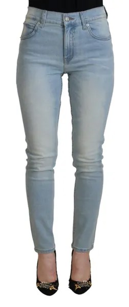 Дешевые джинсы Monday, голубые хлопковые узкие женские повседневные джинсы IT40/US6/S 120 долларов США
