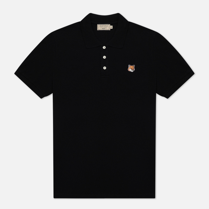 Футболка-поло мужская Maison Kitsune FU00203KJ7007 черная M