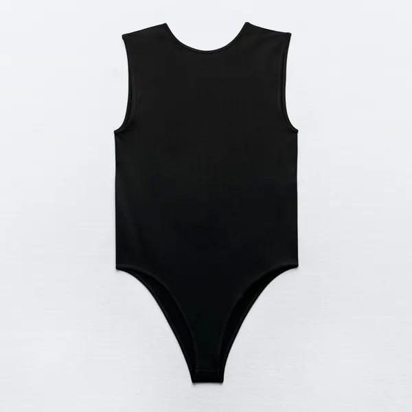 Боди Zara Sleeveless Seamless, черный