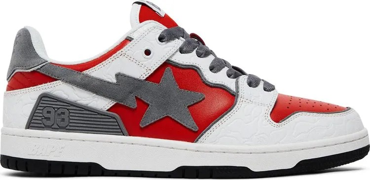 Кеды Sk8 Sta White Red, красный