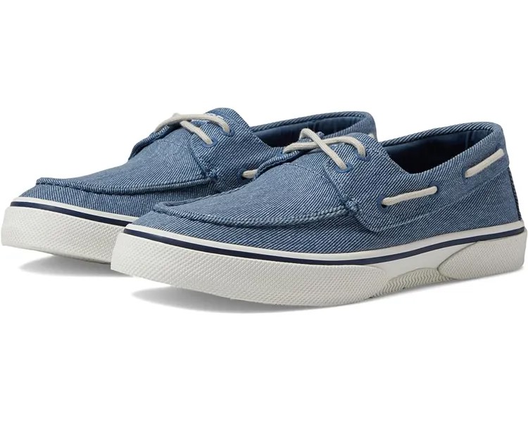 Кроссовки Sperry Halyard 2-Eye Washed Twill, цвет China Blue