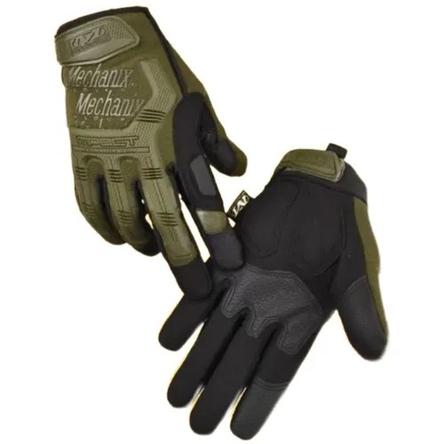 Перчатки Mechanix, регулируемые манжеты, сенсорные, с утеплением, размер L, зеленый