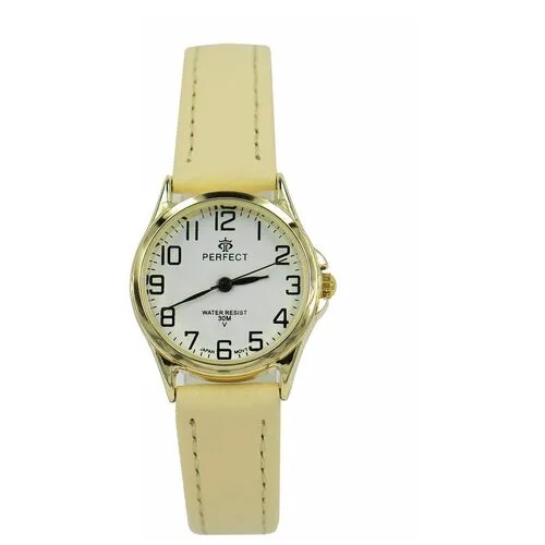 Perfect часы наручные, кварцевые, на батарейке, женские, металлический корпус, кожаный ремень, металлический браслет, с японским механизмом lp017-098-2