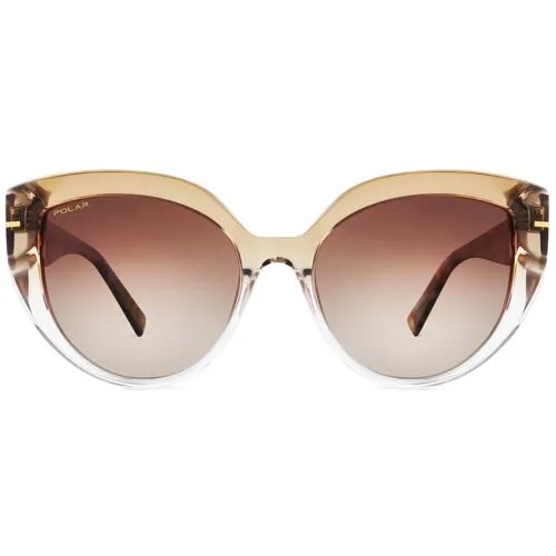 Солнцезащитные очки POLAR, кошачий глаз, градиентные, поляризационные, для женщин, прозрачный