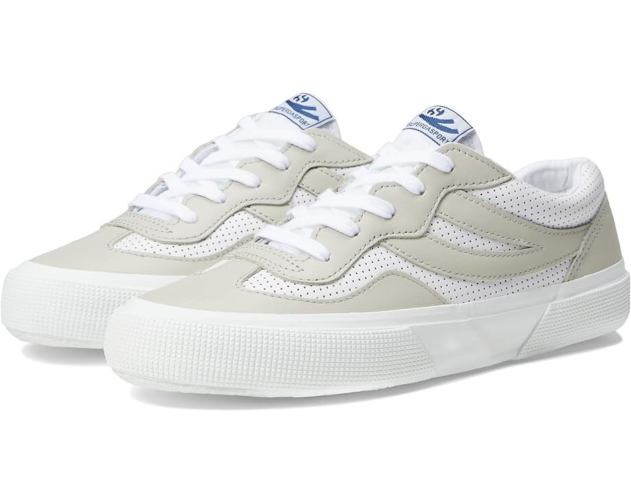 Кроссовки Superga 2941 - Leather Perf Swallow Tail, цвет White Perf