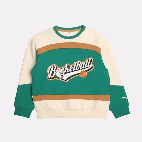 Свитшот Anta Sweatshirt, размер 100, зеленый