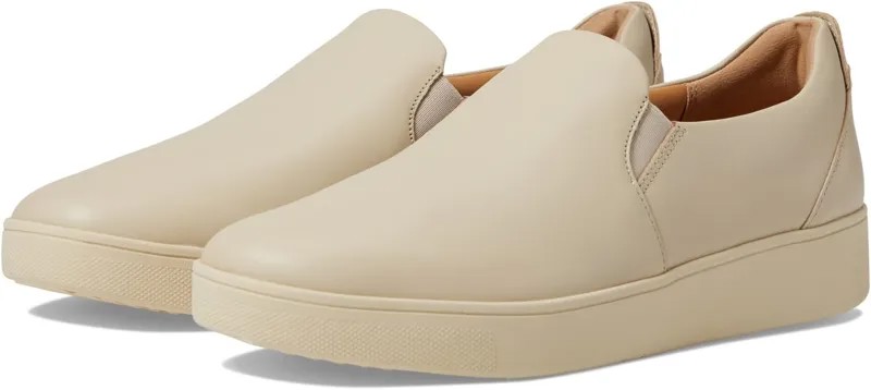 Кроссовки Rally Leather Slip-On Skate Sneakers FitFlop, цвет Stone Beige