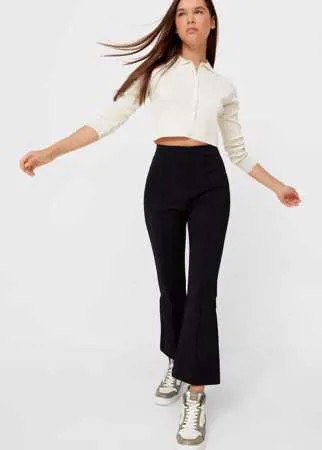 Stradivarius Кардиган С Воротником Поло Ванильный S