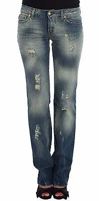 Джинсовые брюки JUST CAVALLI Синие хлопковые брюки с заниженной талией s. W26 Рекомендуемая розничная цена 300 долларов США