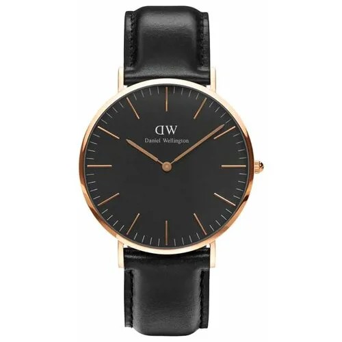 Наручные часы Daniel Wellington Classic Black, черный, золотой
