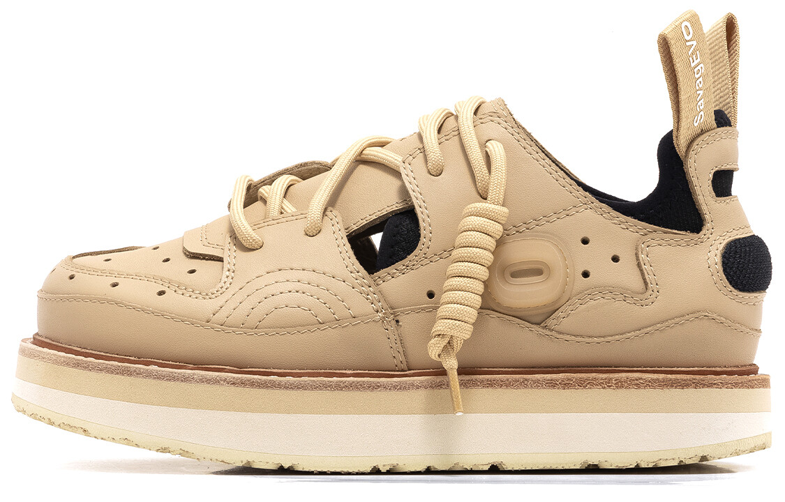 Кроссовки OETZI Skateboarding Shoes Unisex Low-top Khaki, хаки