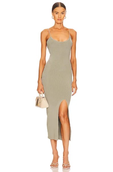 Платье миди LPA Karter Knit, цвет Sage