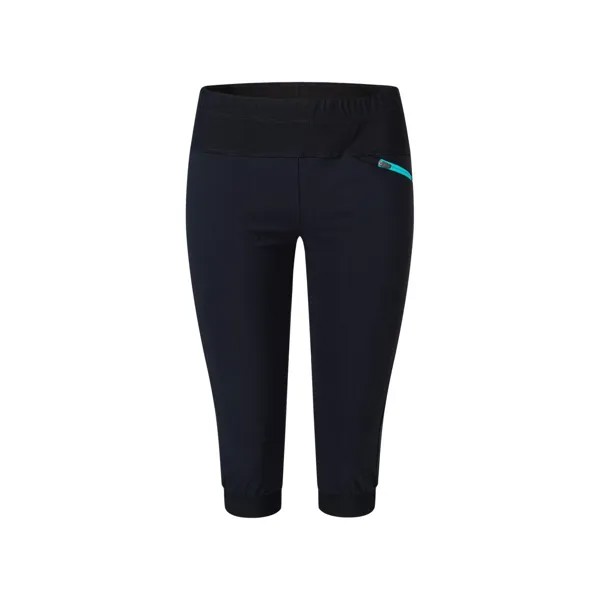 Шорты для бега Montura Sound 3/4 Woman, цвет Nero/Care Blue