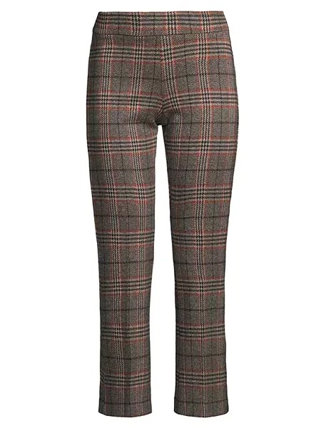 Укороченные брюки-клеш в клетку Leo Avenue Montaigne, цвет tartan plaid