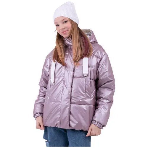 Куртка для девочки Orby. цвет розовый перламутр. размер 122-128