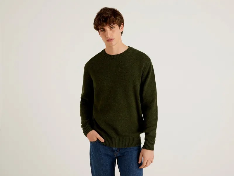 Джемпер мужской United Colors of Benetton 21A_103MK1N24 зеленый XL