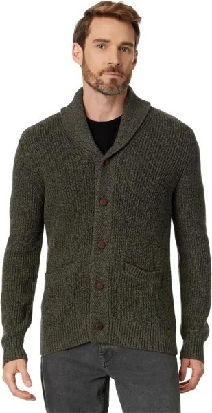 Свитер Marled Cotton Cardigan Faherty, цвет Olive Peak Marl