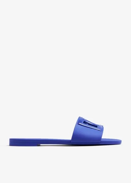 Шлепанцы Dolce&Gabbana DG Logo Rubber, синий