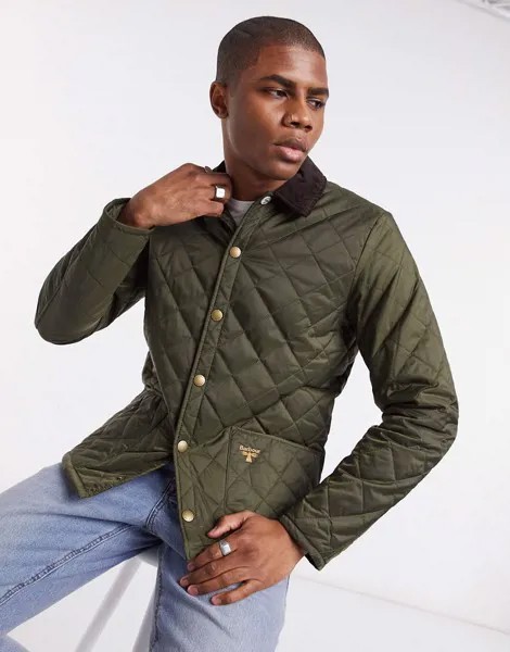 Стеганая куртка оливкового цвета Barbour Beacon Starling-Зеленый цвет