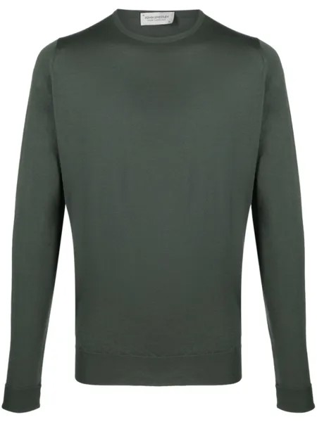 John Smedley шерстяной джемпер Marcus, зеленый