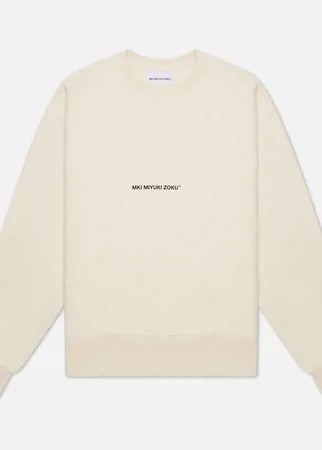 Мужская толстовка MKI Miyuki-Zoku Staple Crew Neck, цвет бежевый, размер M