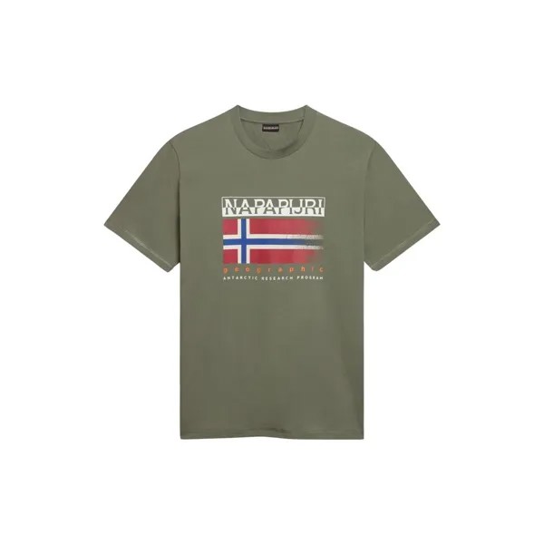 Футболка Napapijri S-Kreis, зеленый