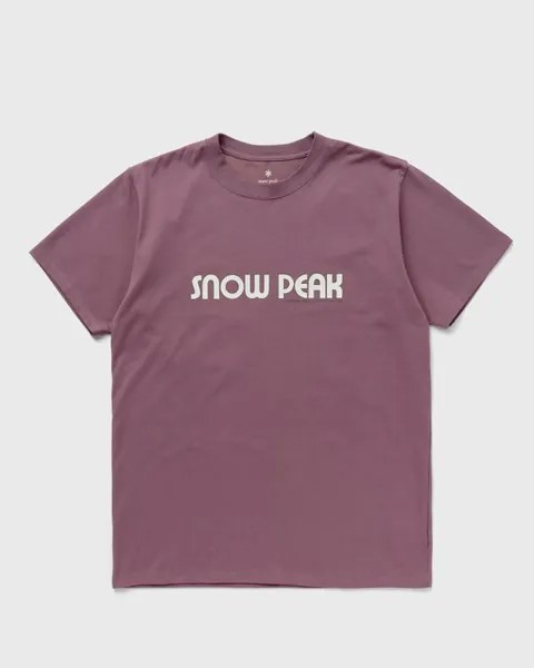 Футболка Snow Peak Land Station T Shirt, розовый
