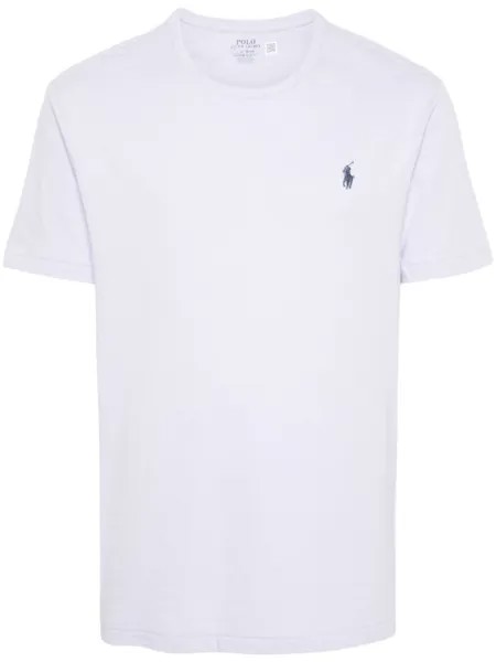 Polo Ralph Lauren футболка с вышивкой Polo Pony, фиолетовый