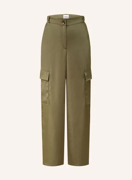 Брюки-Карго из атласа Claudie Pierlot, хаки