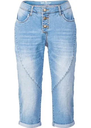 Укороченные джинсы стретч в стиле бойфренда