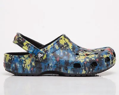 Crocs Classic Tie Dye Graphic Clog Мужские и женские многоцветные сандалии Turq Tonic унисекс