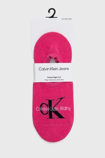 Носки Calvin Klein Jeans, розовый