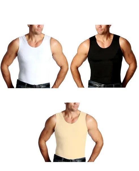 Мужские большие и высокие футболки insta slim 3 pack compression muscle tank Instaslim