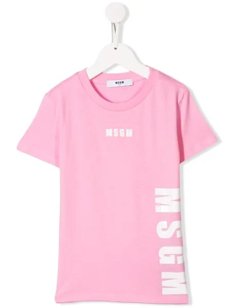 MSGM Kids футболка с логотипом
