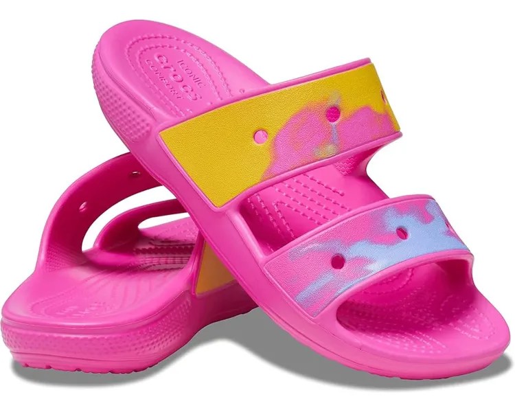 Сандалии Crocs Classic Sandal - Seasonal Graphics, цвет Juice/Multi Ombre