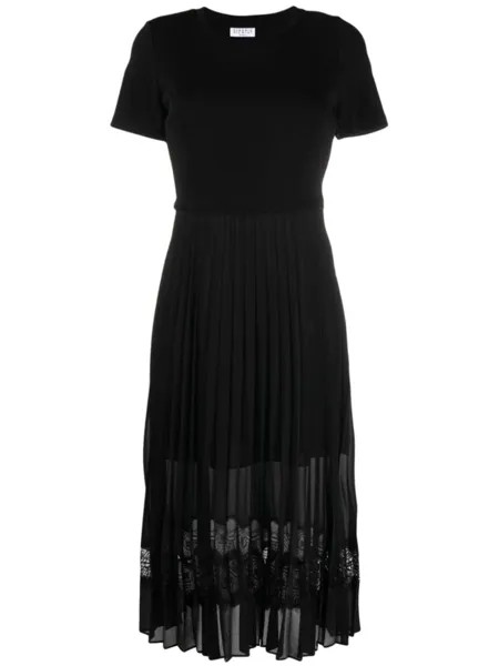 Claudie Pierlot платье Teli с короткими рукавами, черный