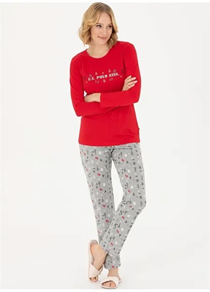 Красный женский пижамный комплект U.S. Polo Assn.