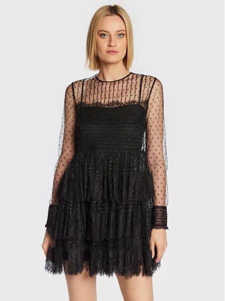 Коктейльное платье стандартного кроя Red Valentino, черный
